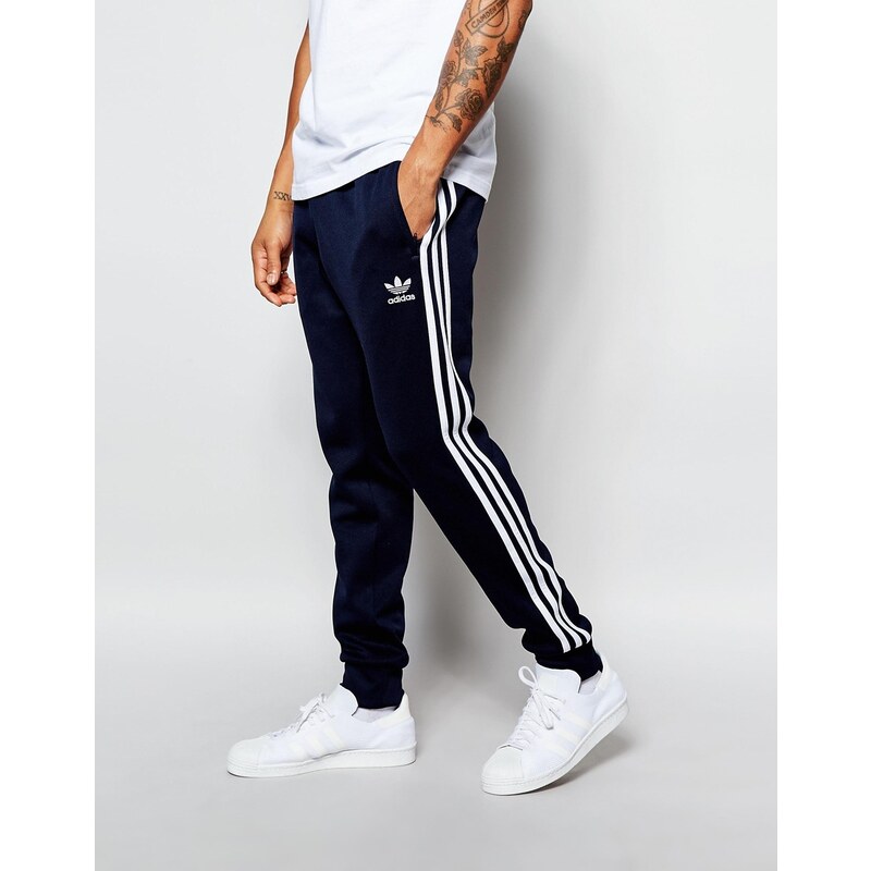 Adidas Originals - Superstar AJ6961 - Pantalon de jogging resserré aux chevilles - Bleu