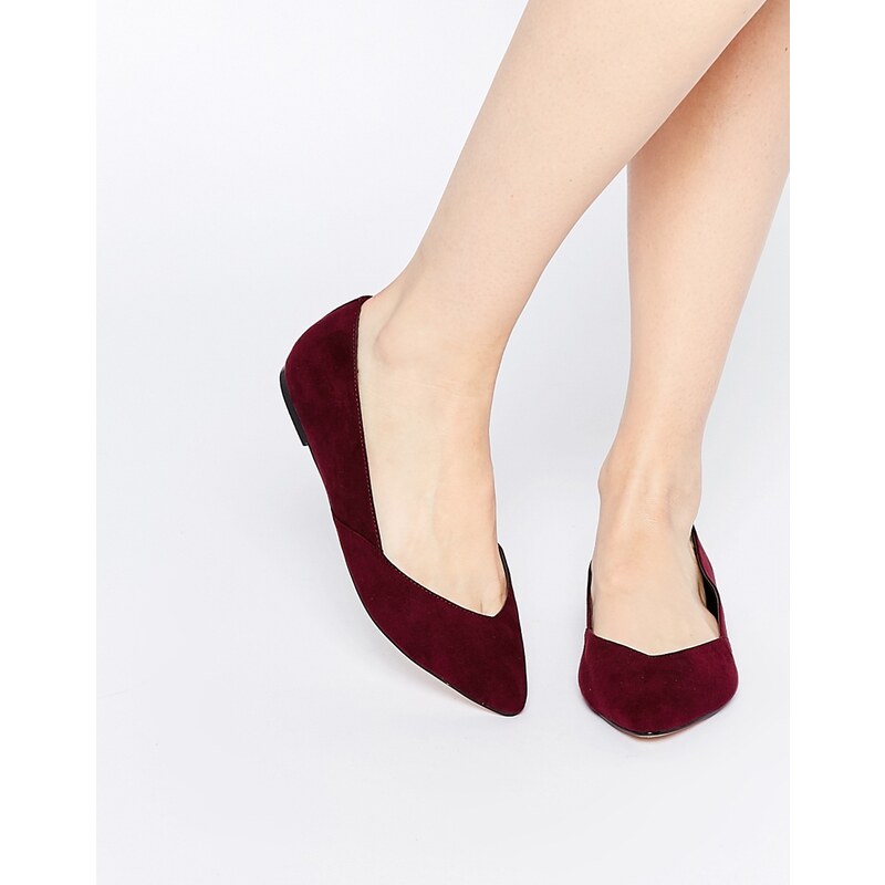 ASOS - LUCY - Ballerines plates pointure large - Rouge