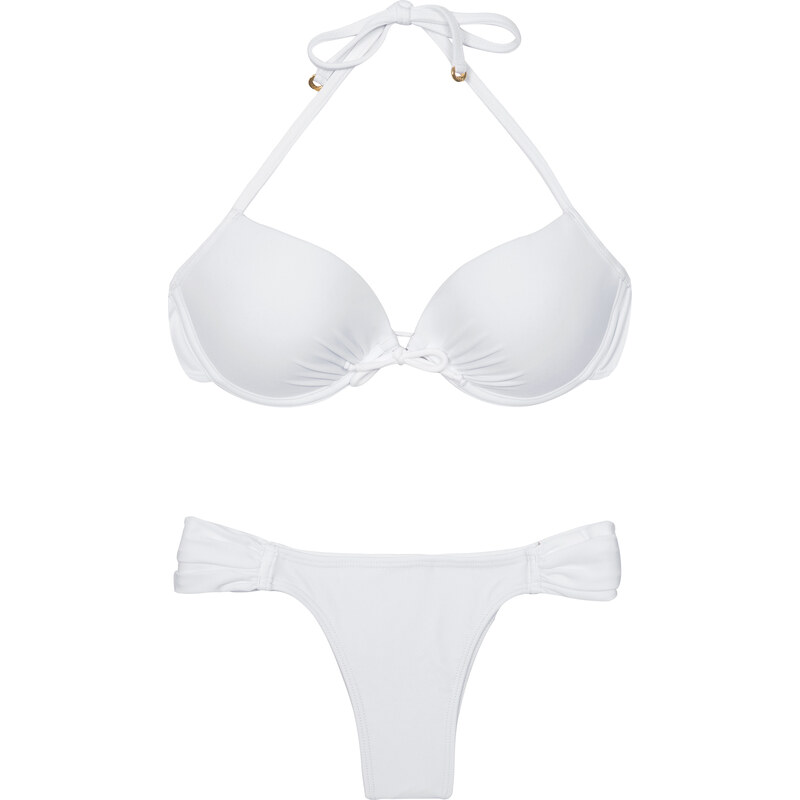 La Playa Bikini Balconnet Push Up Blanc, Bas échancré - Essencial White