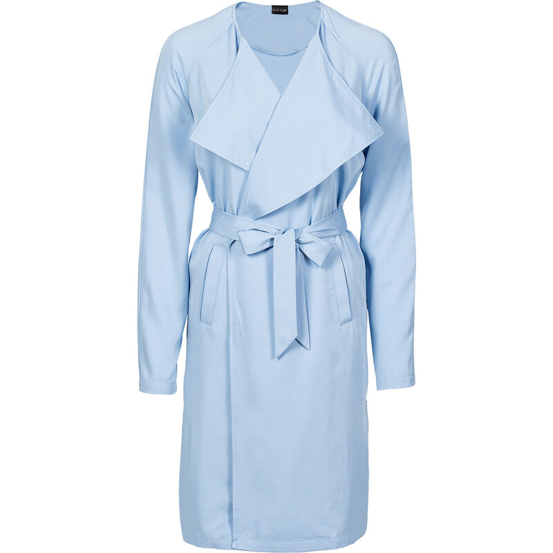 BODYFLIRT Trench-coat léger bleu femme - bonprix