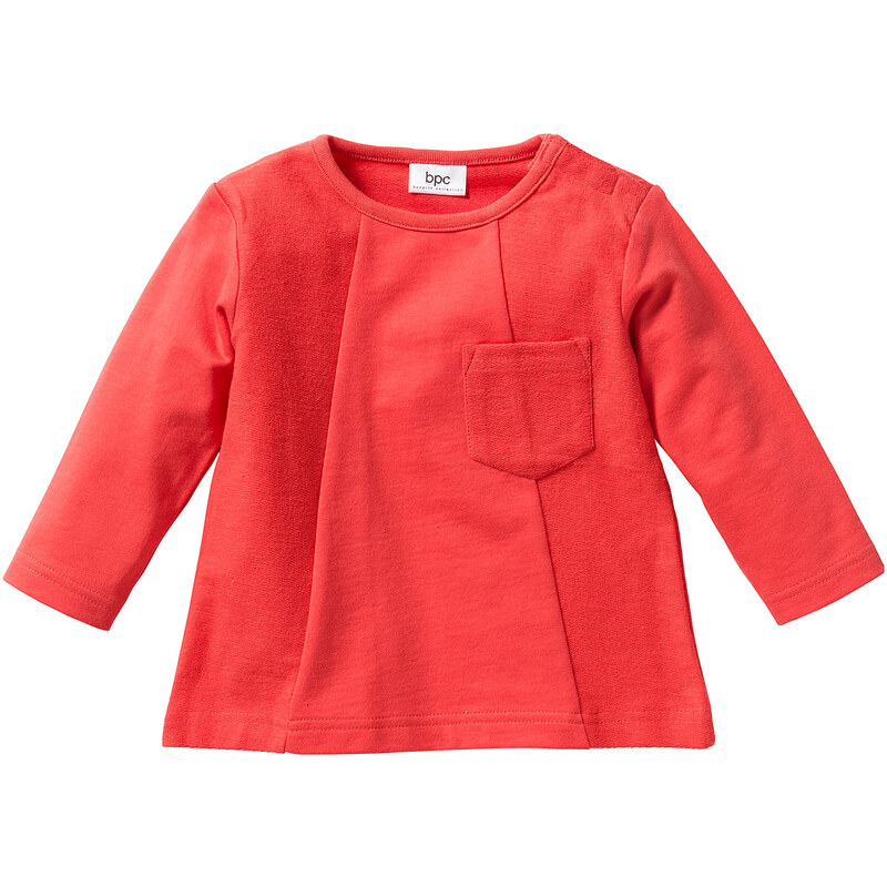 bpc bonprix collection Sweat-shirt bébé en coton bio, T. 56/62-104/110 rouge enfant - bonprix