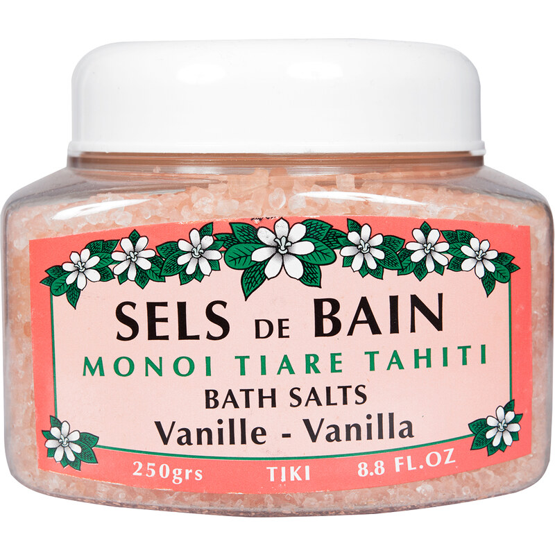 Sels De Bain Parfum Vanille Et Fleur De Tiaré - Sels De Bain Tiki Vanille 250g