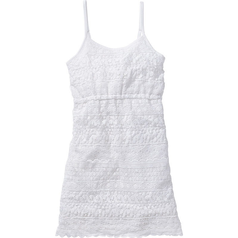 bpc bonprix collection Robe en dentelle crochet, T. 116-170 blanc sans manches enfant - bonprix