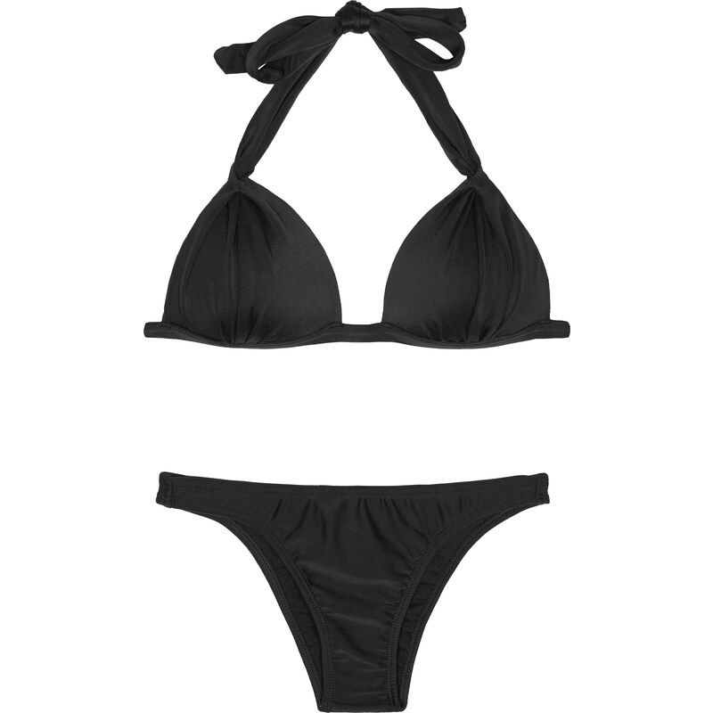 Rio De Sol Bikini Triangle Paddé Noir Et Bas Fixe - Preto Fixo Basic