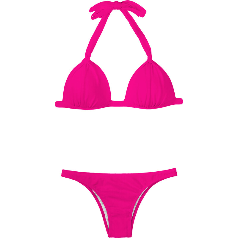 Rio De Sol Bikini Triangle Paddé Rose - Pink Fixo Basic