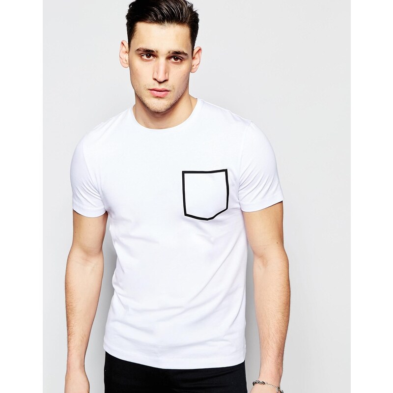 Antony Morato - T-shirt avec poche imprimée - Blanc
