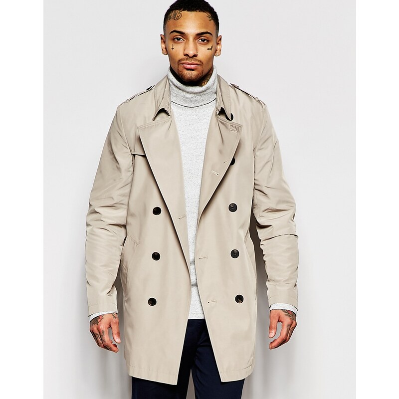 ASOS - Trench imperméable - Taupe - Taupe