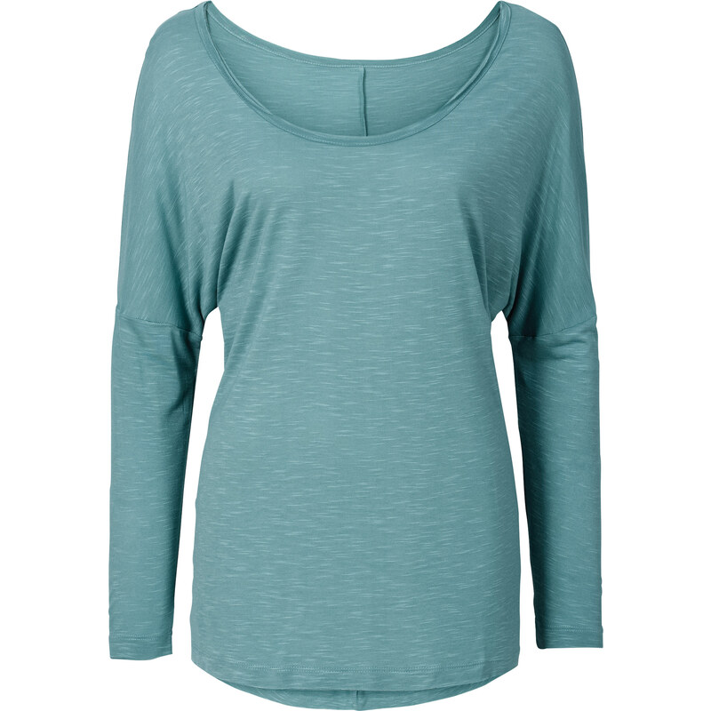 RAINBOW T-shirt oversize avec rivets bleu manches 7/8 femme - bonprix