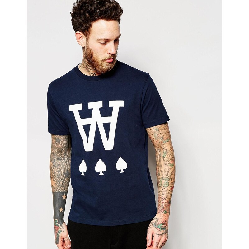 Wood Wood - T-shirt imprimé piques - Bleu marine - Bleu marine