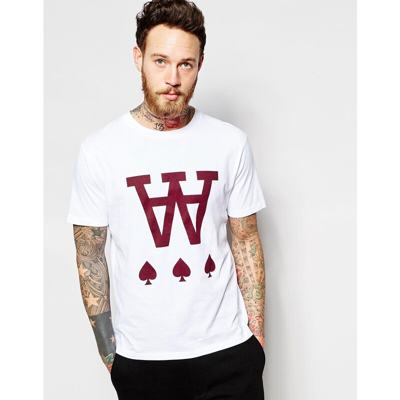 Wood Wood - T-shirt à imprimé piques - Blanc - Blanc