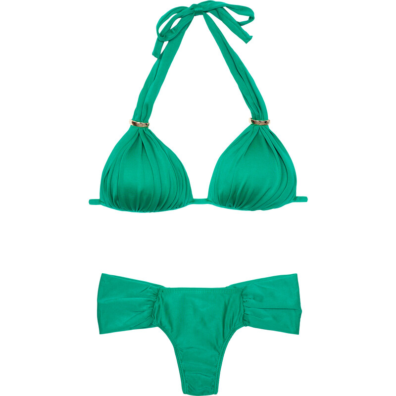 Maryssil Bikini String Vert à Larges Côtés - Verde Tanga Fio