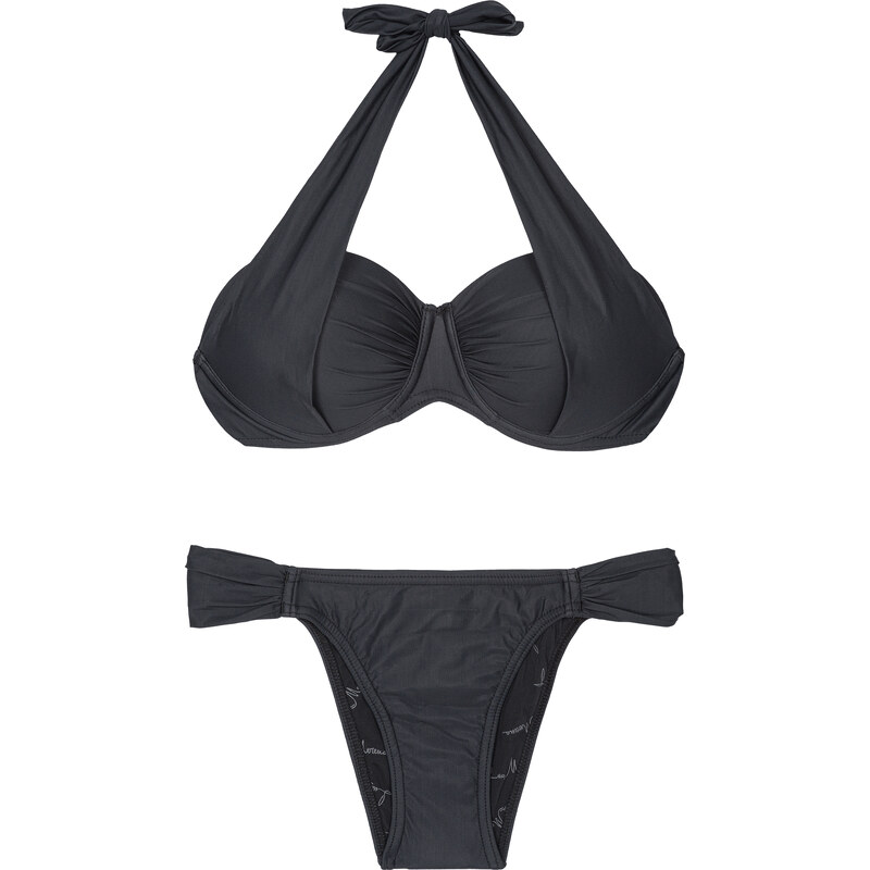 Lua Morena Bikini Balconnet Noir Avec Armatures - Drapeado Black