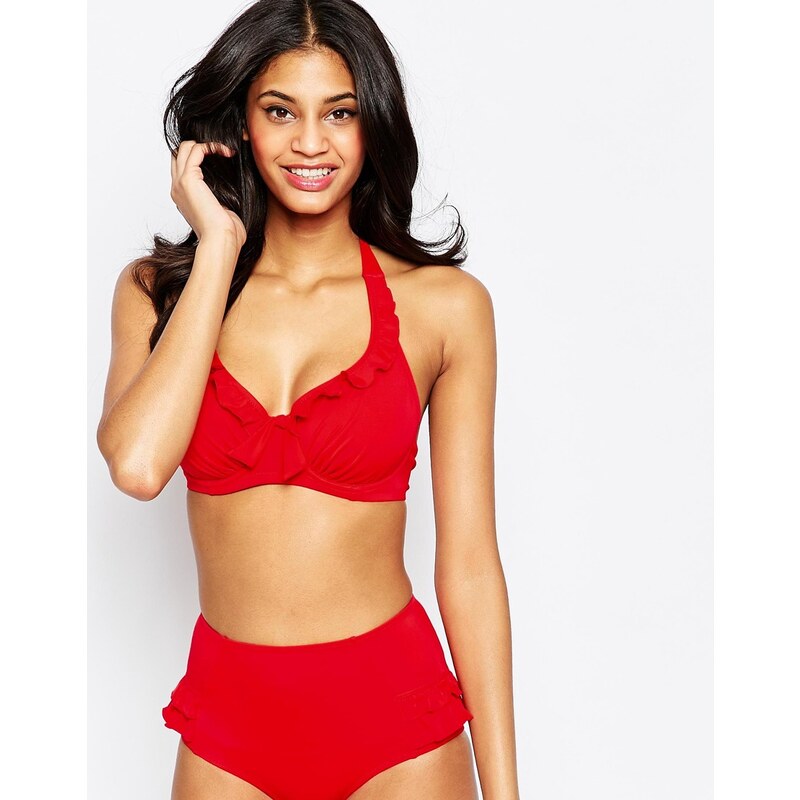 Pour Moi - Splash - Top de bikini dos nu à armatures - Rouge