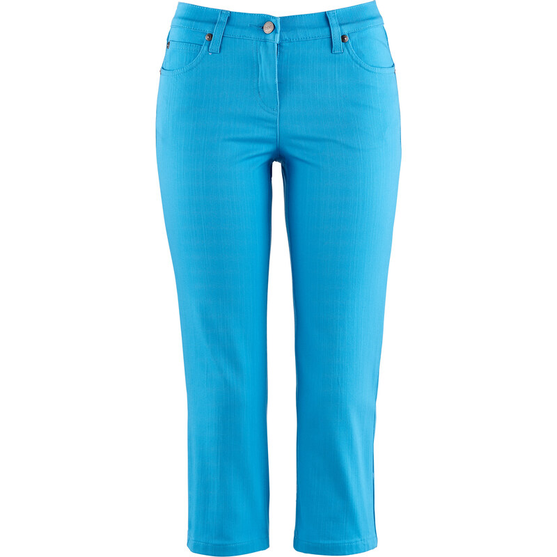 bpc bonprix collection Pantalon extensible 3/4 bleu femme - bonprix