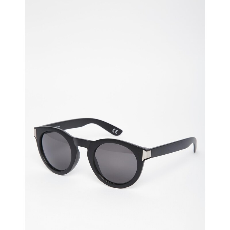ASOS - Grosses lunettes rondes - Noir mat et bronze - Noir
