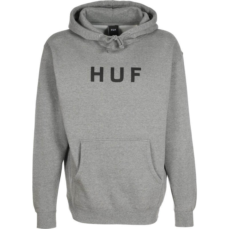 Huf Original Logo Pullover sweat à capuche heather grey
