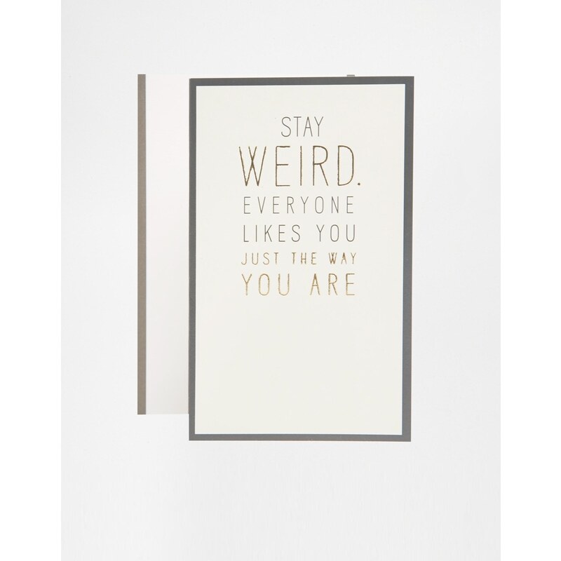 Pigment Carte « Stay Weird Everyone Likes You - Multi