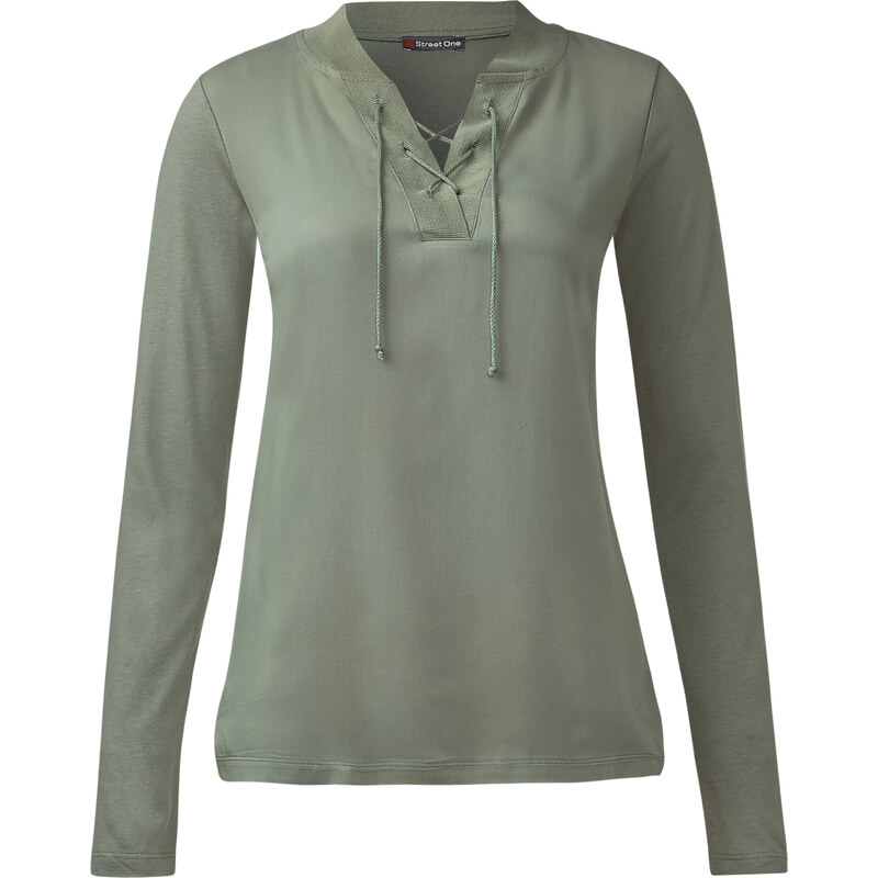 Street One - Tee-shirt tunique manches longues Bele - granite sage