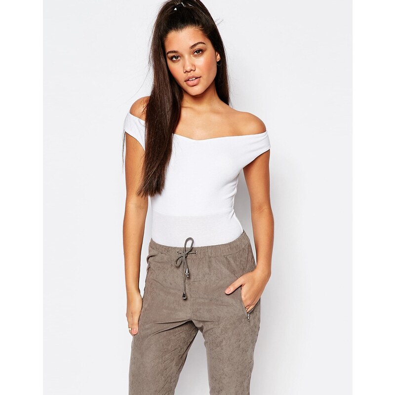 Missguided - Body style Bardot - Crème