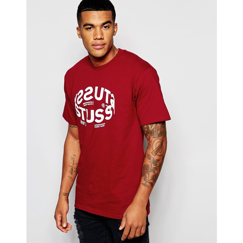 Stussy - Orbit - T-shirt - Rouge