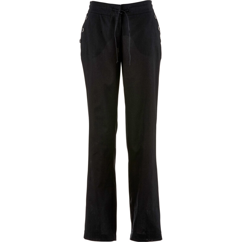 bpc bonprix collection Pantalon lin noir femme - bonprix