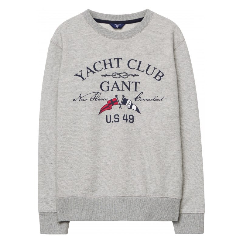 GANT Sweat-shirt Ras Du Cou Yacht - Grey Melange