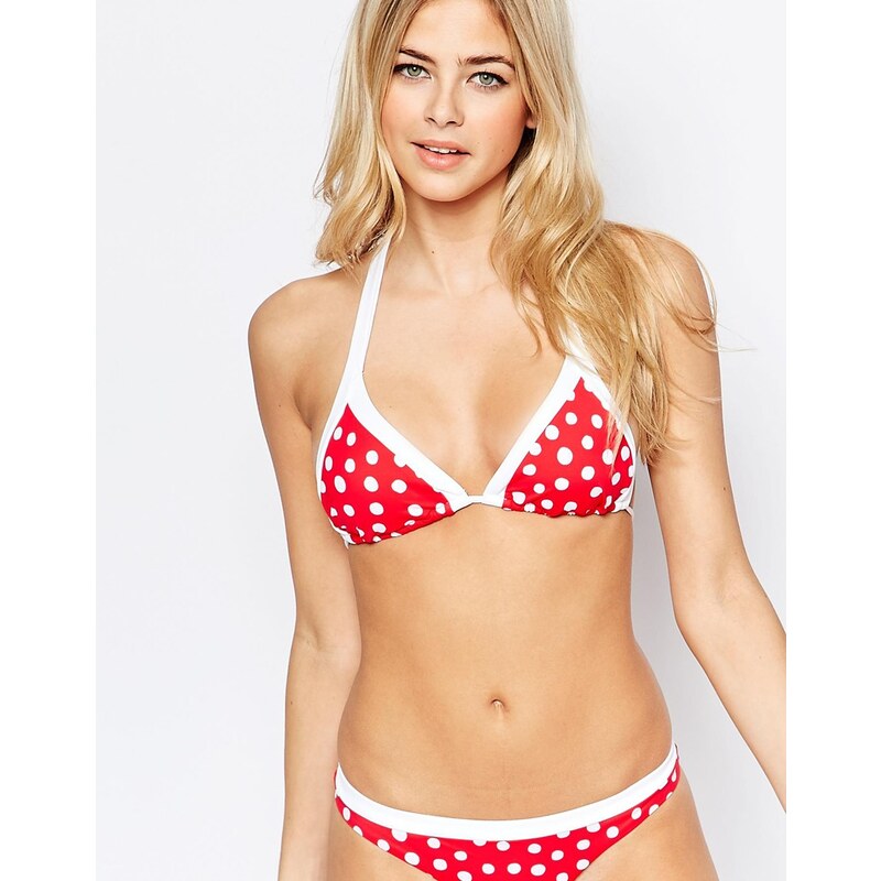 Seafolly - Spot On - Top de bikini triangle - Rouge