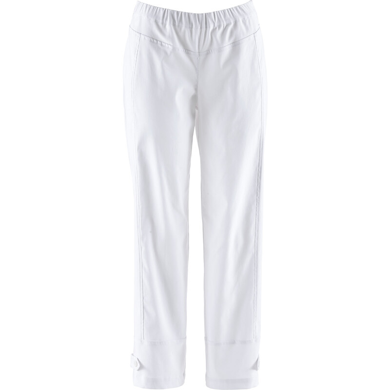 bpc bonprix collection Pantalon confort 7/8 en bengaline blanc femme - bonprix