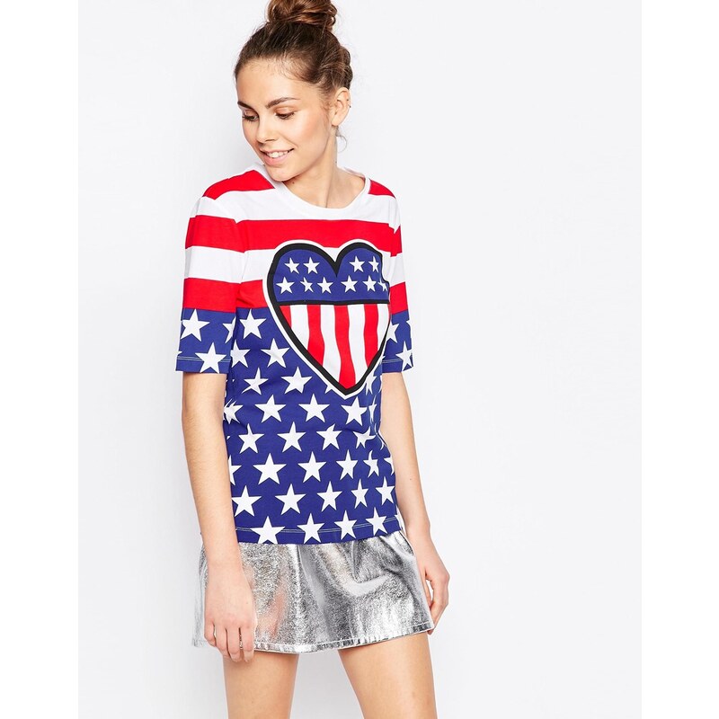 Love Moschino - Love In The USA - T-shirt - Multi