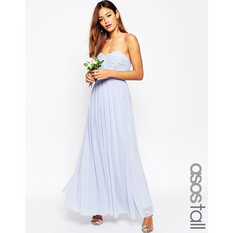 ASOS TALL WEDDING - Robe longue multiposition en tulle - Bleu