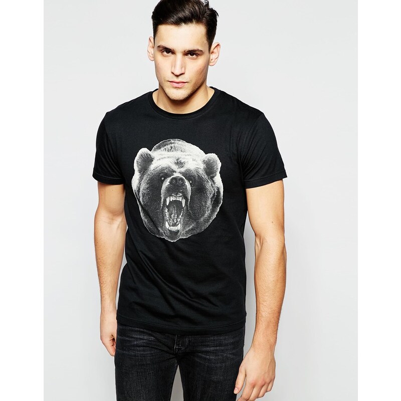 D-Struct - T-shirt motif animal - Noir