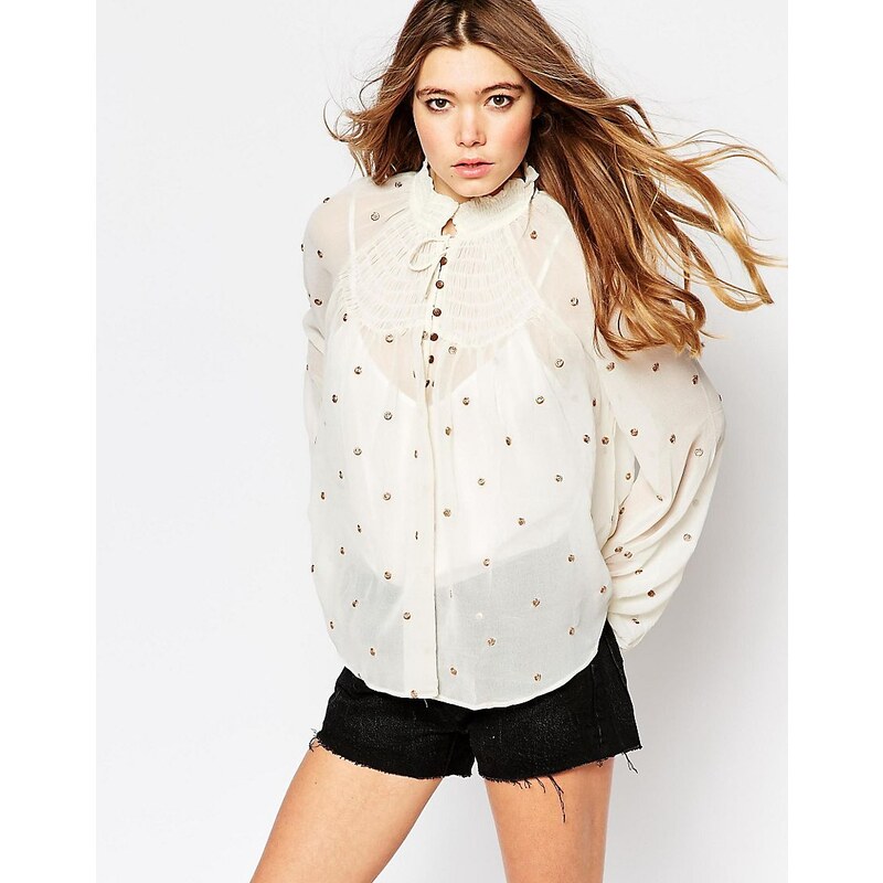 Free People - Ready To Run - Blouse - Beige