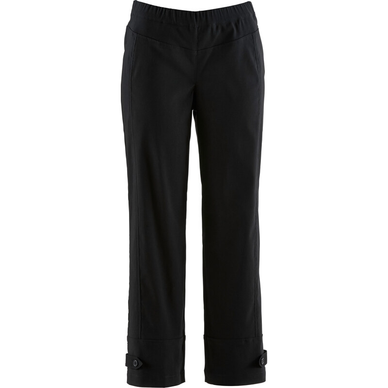 bpc bonprix collection Pantalon confort 7/8 en bengaline noir femme - bonprix