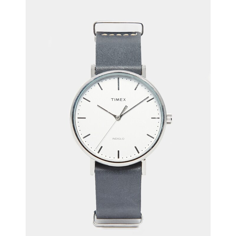 Timex - Weekender Fairfield TW2P91300 - Montre à bracelet en cuir - Noir - Noir