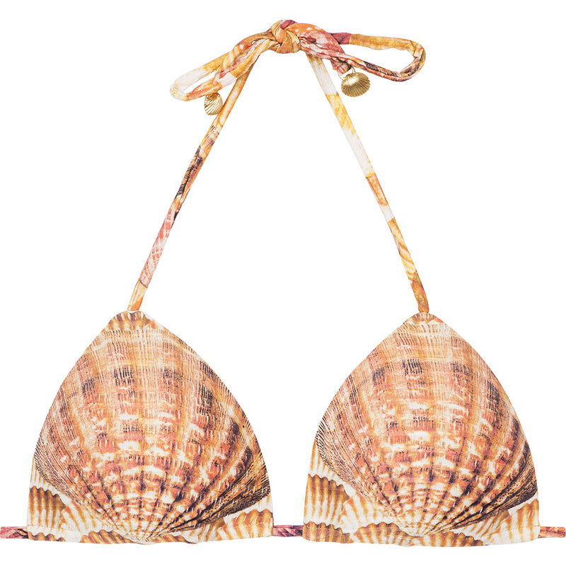 Lua Morena Haut De Bikini Triangle Paddé Coquillage - Soutien Sea Shell Ocre