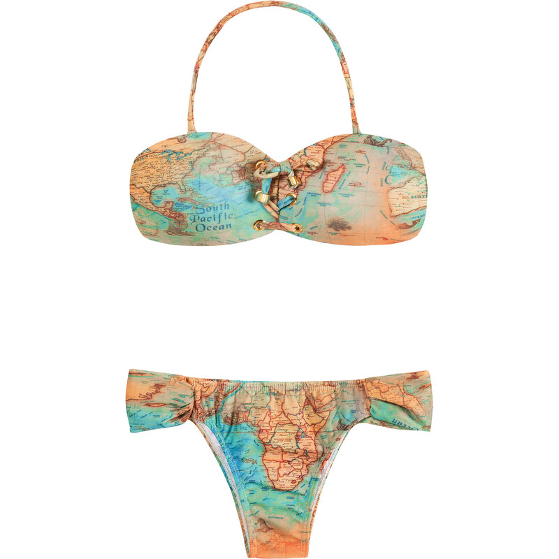 Ellis Beach Wear Maillot De Bain 2 Pièces Bandeau Lacé - Bikini Mundi