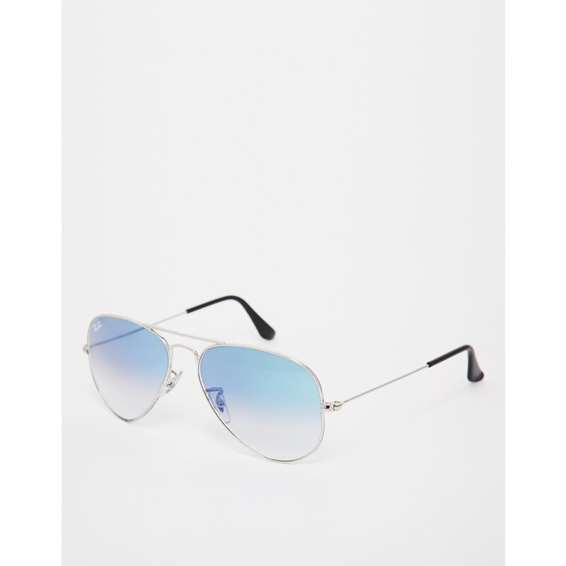 Ray-Ban - Lunettes de soleil aviateur avec verres dégradés - Bleu