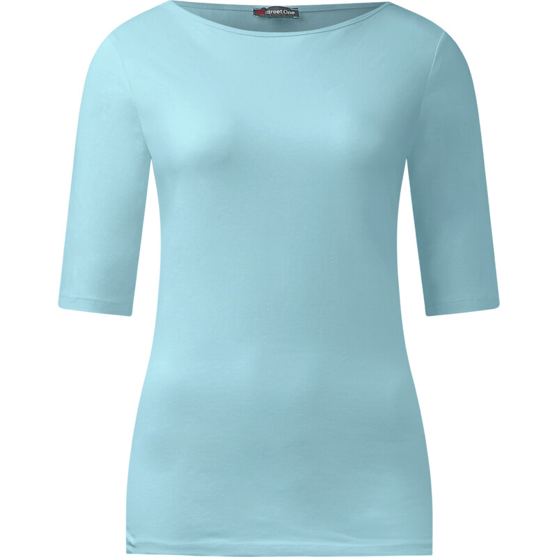 Street One - T-shirt en coton bio Beluna - bright aqua