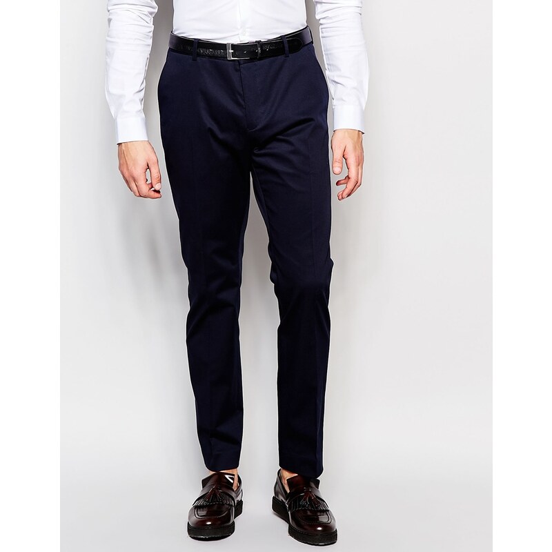 Selected Homme - Pantalon de costume coupe slim - Bleu marine