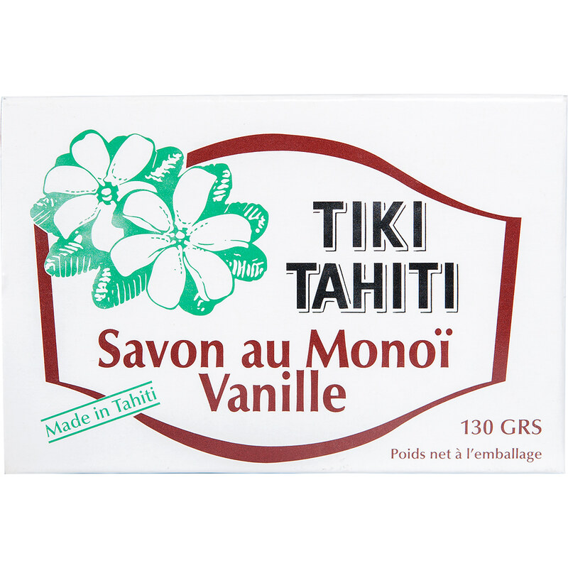 Savon Enrichi Au Monoï, Parfum Vanille, 130g - Savon Tiki Vanille