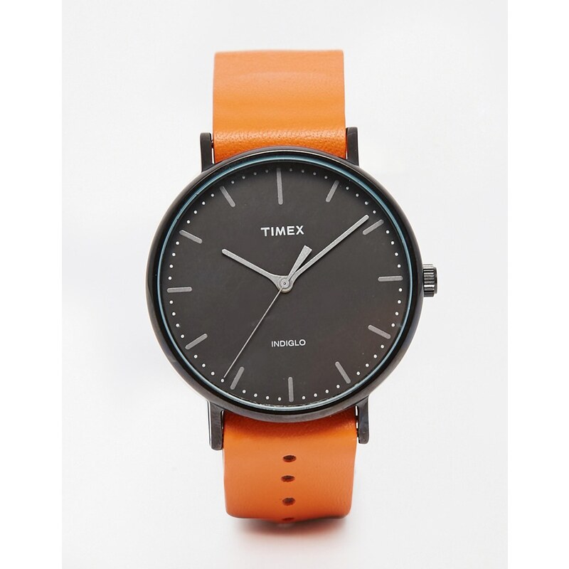 Timex - Weekender Fairfield - TW2P91400 - Montre avec bracelet en cuir fauve - Fauve