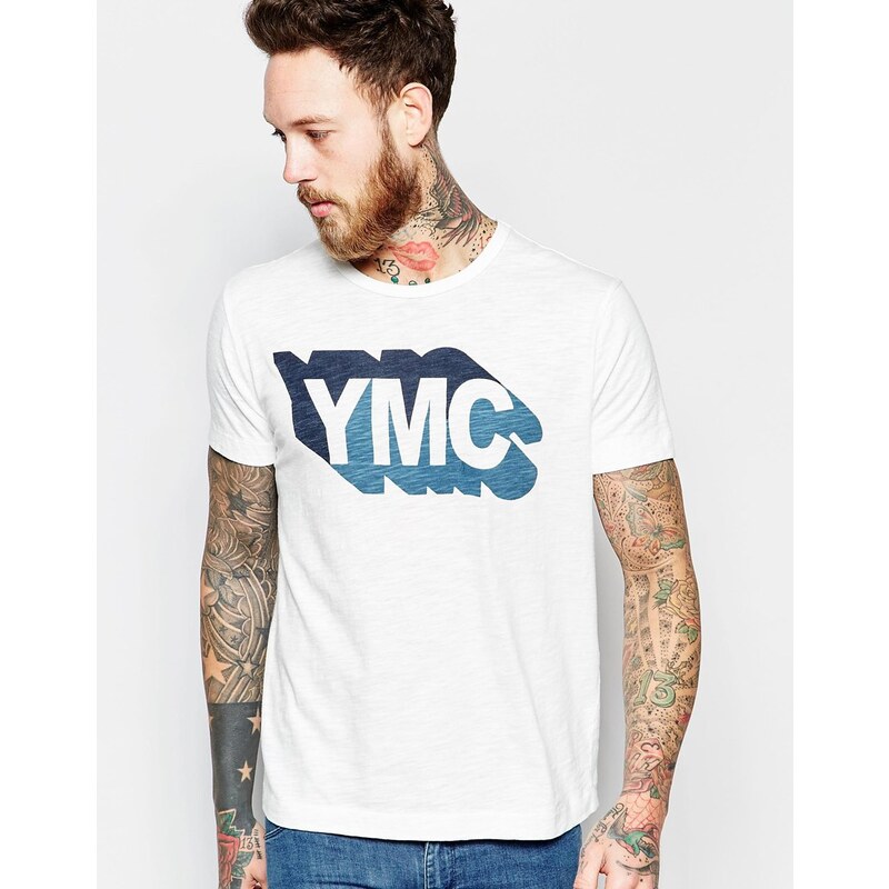 YMC - T-shirt avec logo YMC - Blanc - Blanc