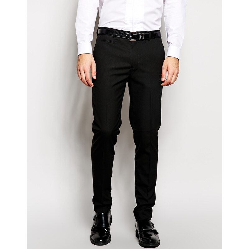 ASOS - Pantalon élégant coupe skinny - Noir - Noir