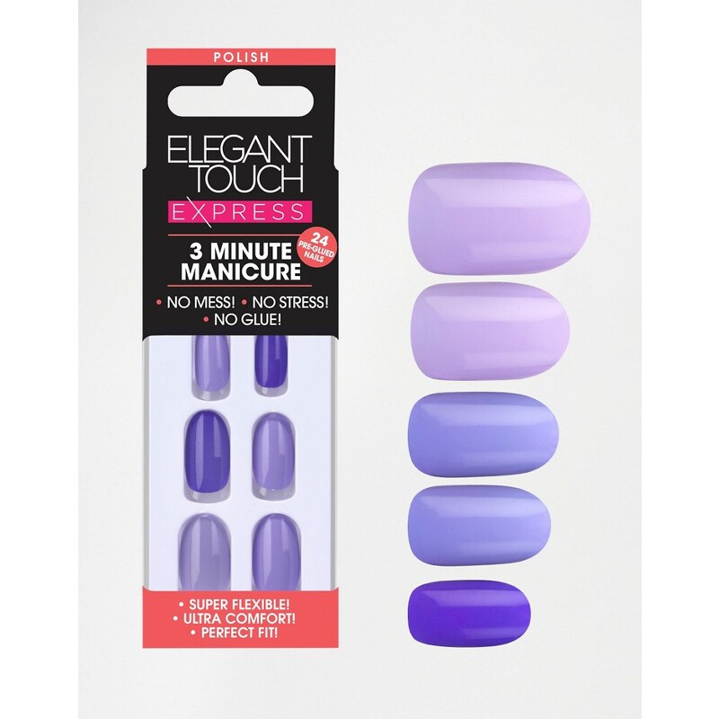 Elegant Touch - Express - Faux-ongles vernis - Dégradé - Violet