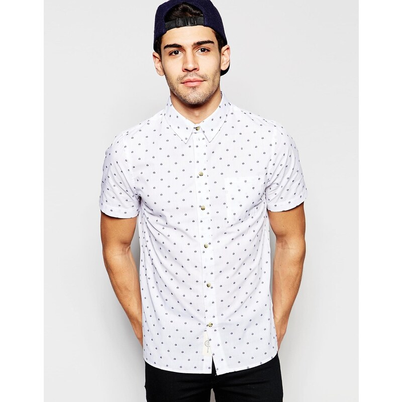 Native Youth - Chemise manches courtes - Blanc