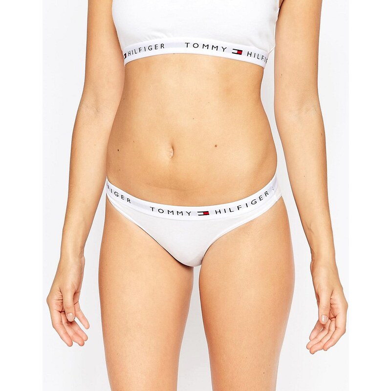 Tommy Hilfiger - Bas de bikini emblématique - Blanc
