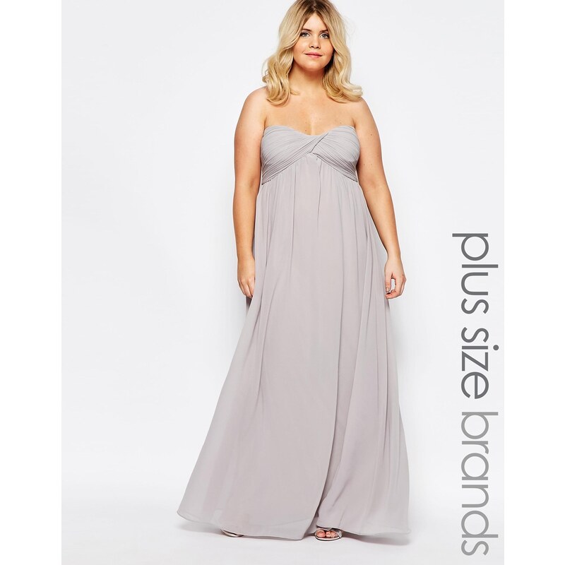 Truly You - Maxi robe bandeau - Gris