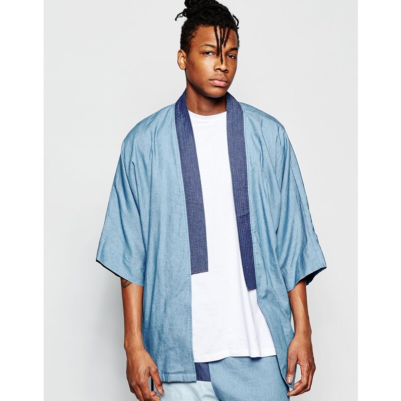 The New County - Kimono en jean - Bleu