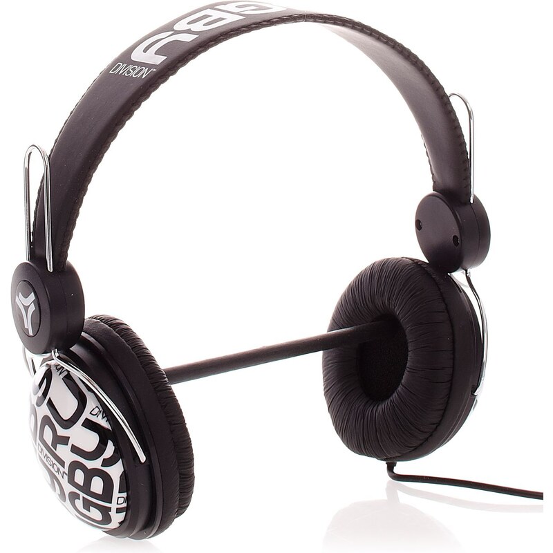 Casque audio noir et blanc Headphone Rugby Division