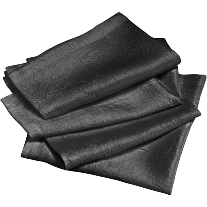 Ifilhome Lot de 4 serviettes de table - anthracite
